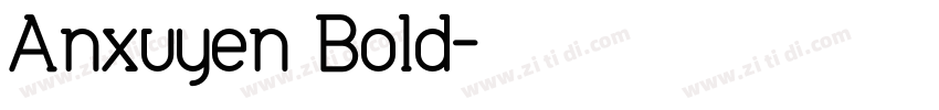 Anxuyen Bold字体转换